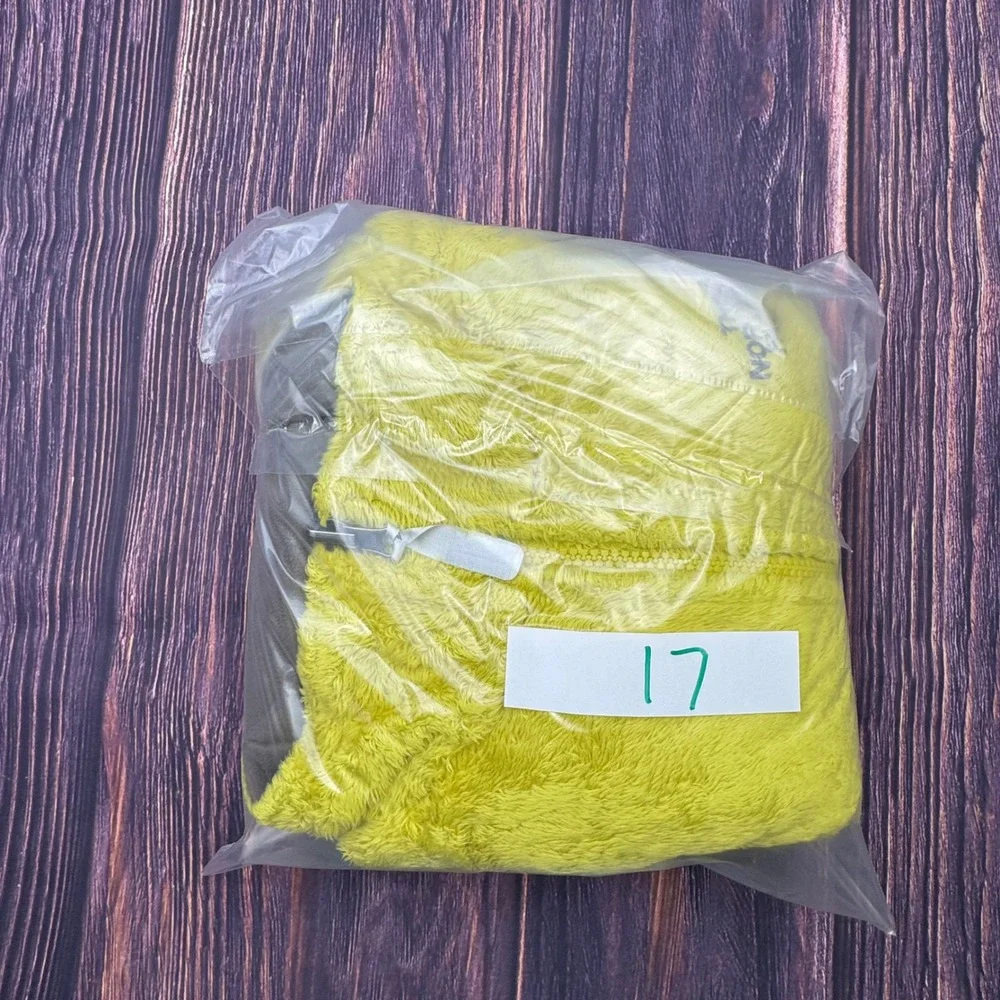 The North Face Osito Fleece Jacket Large Lime Green Fuzzy Full Zip Gorpcore